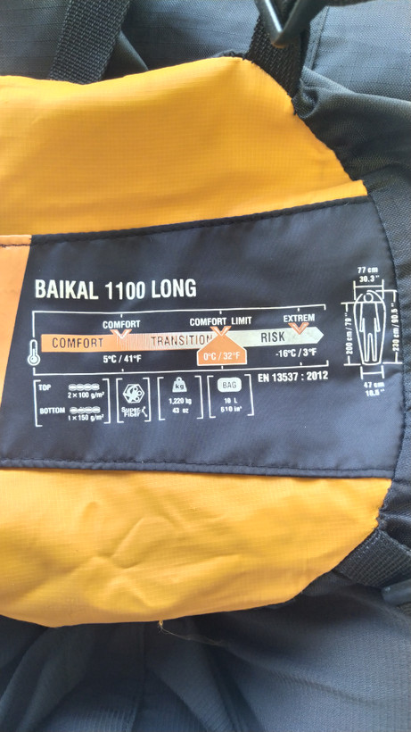 کیسه خواب میلت الیاف BAIKAL 1100 LONG